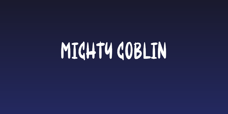 Mighty Goblin Social Header