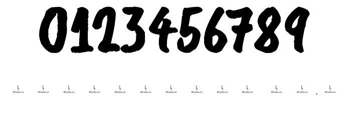 Mighty Mantis Personal Use Font OTHER CHARS