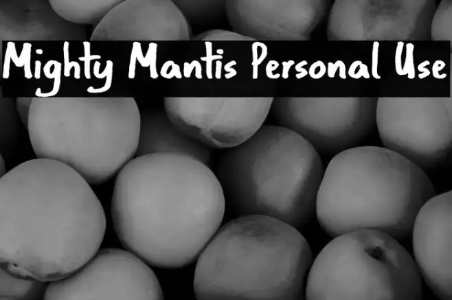 Mighty Mantis Personal Use Example 1