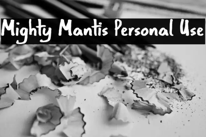 Mighty Mantis Personal Use Example 2