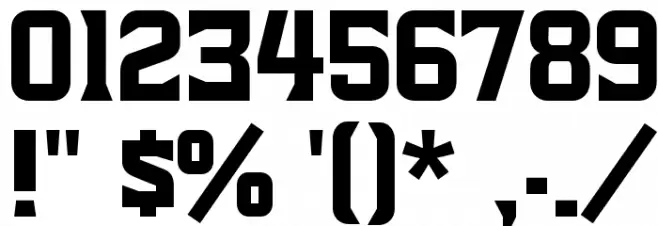 Mighty Mighty Friars Font OTHER CHARS