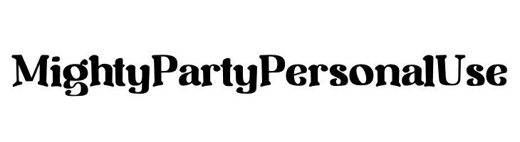 Mighty Party Personal Use  नि: शुल्क फ़ॉन्ट्स डाउनलोड