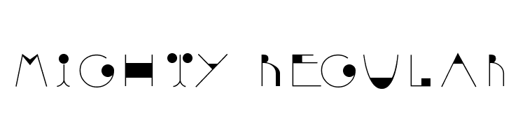 Mighty Regular  Frei Schriftart Herunterladen
