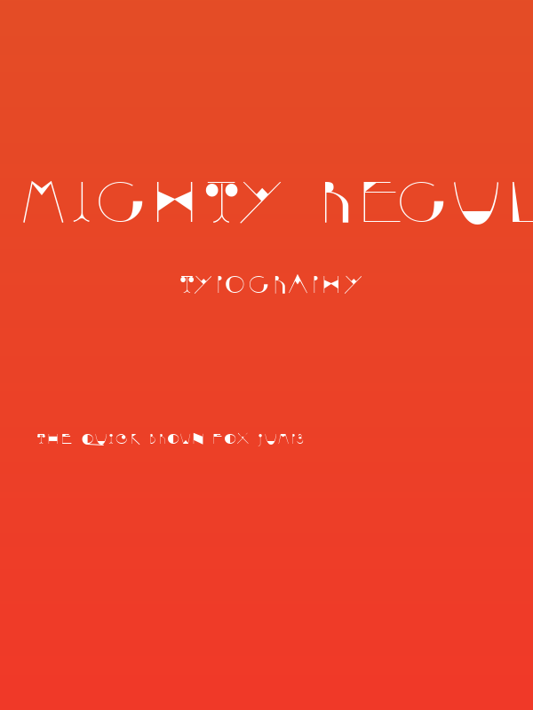 Mighty Regular Poster