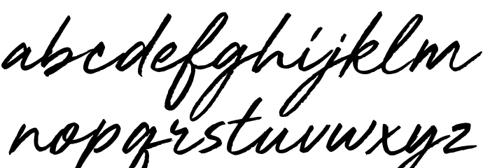 Mighty River Font LOWERCASE