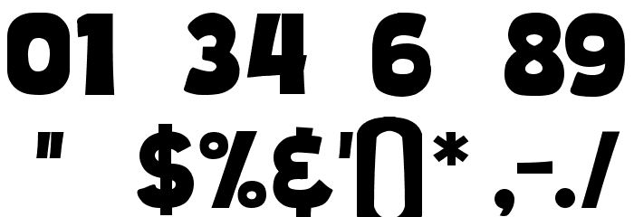 Mighty Sans Font OTHER CHARS