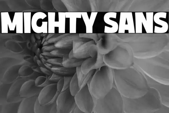 Mighty Sans Font examples