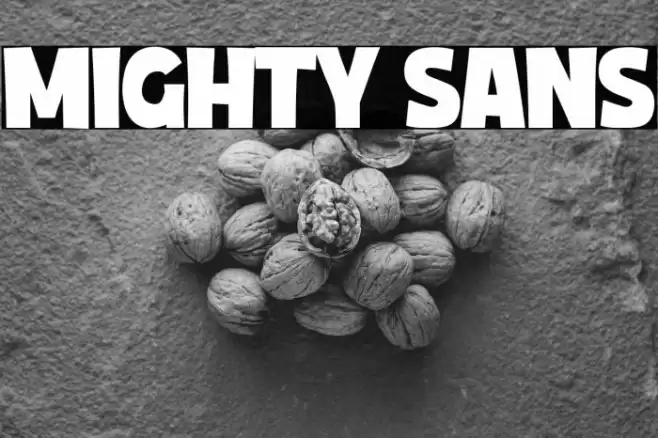 Mighty Sans Font examples