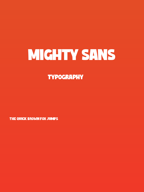 Mighty Sans Poster