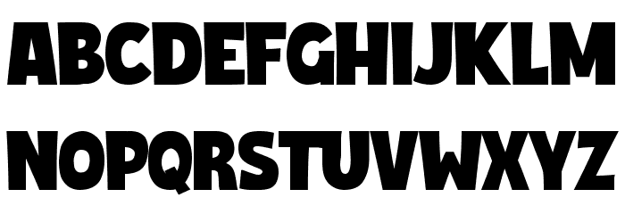Mighty Sans Font LOWERCASE