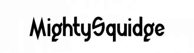 Mighty Squidge  フリーフォントのダウンロード