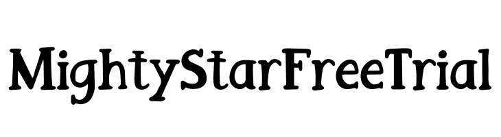 Mighty Star Free Trial  Frei Schriftart Herunterladen