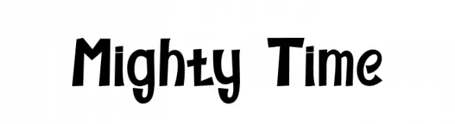 Mighty Time  Frei Schriftart Herunterladen