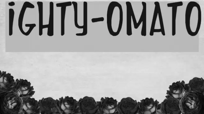 Mighty-Tomato Font examples