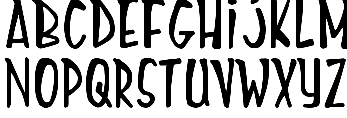 Mighty-Tomato Font LOWERCASE