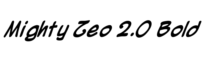 Mighty Zeo 2.0 Bold  免费字体下载
