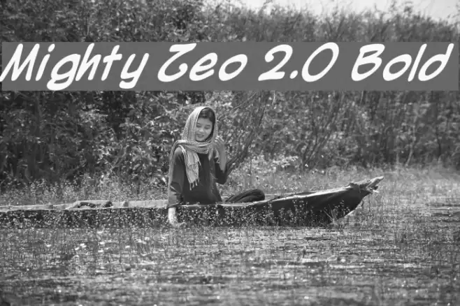 Mighty Zeo 2.0 Bold Font examples