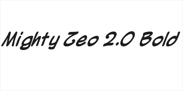 Mighty Zeo 2.0 Bold Logo