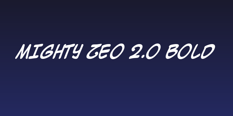 Mighty Zeo 2.0 Bold Social Header