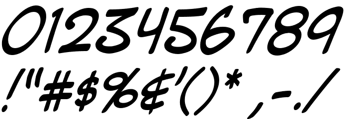 Mighty Zeo 2.0 Italic Polices AUTRES CHARS