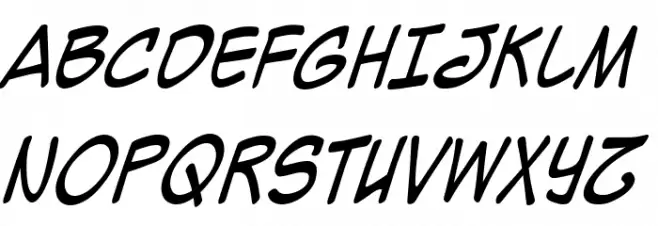 Mighty Zeo 2.0 Italic Fuentes MAYÚSCULAS
