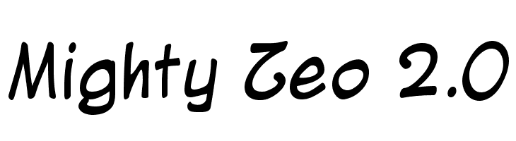 Mighty Zeo 2.0 Font