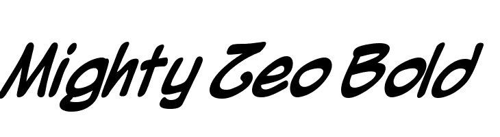Mighty Zeo Bold  لخطوط تنزيل