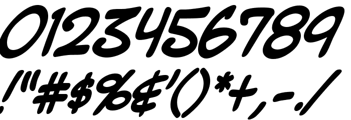 Mighty Zeo Bold Font OTHER CHARS