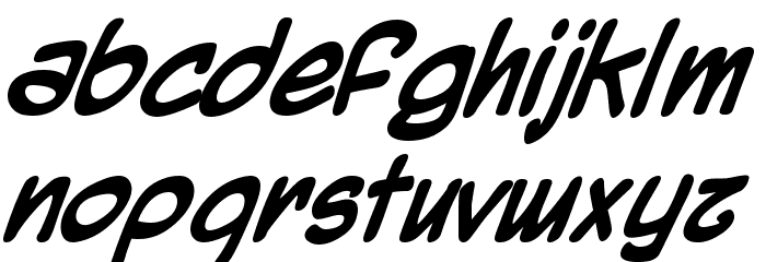 Mighty Zeo Bold Font LOWERCASE