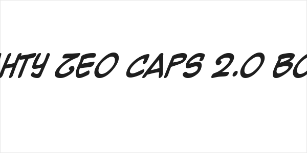 Mighty Zeo Caps 2.0 Bold Logo