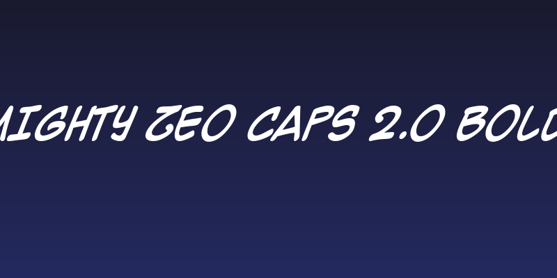 Mighty Zeo Caps 2.0 Bold Social Header