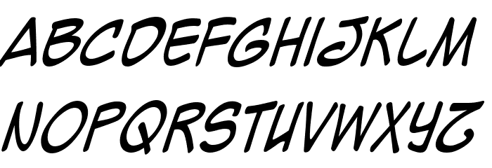 Mighty Zeo Caps 2.0 Italic Fonte MINÚSCULAS