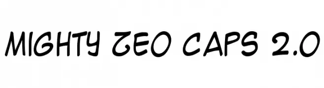 Mighty Zeo Caps 2.0  Frei Schriftart Herunterladen