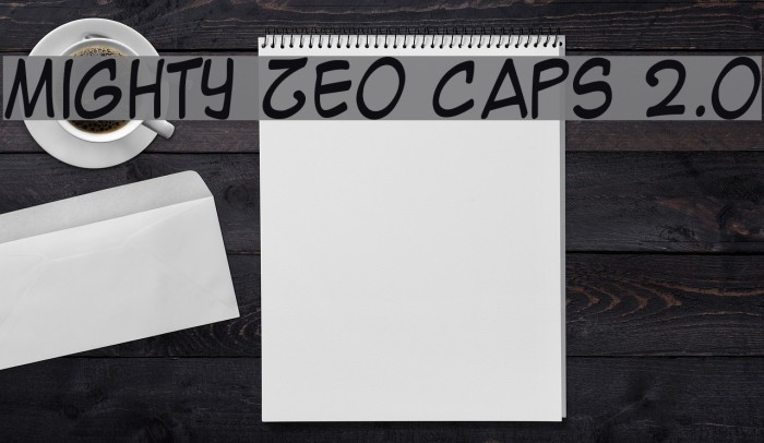 Mighty Zeo Caps 2.0 Font examples