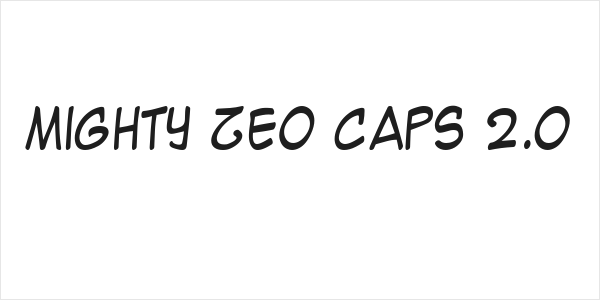 Mighty Zeo Caps 2.0 Logo