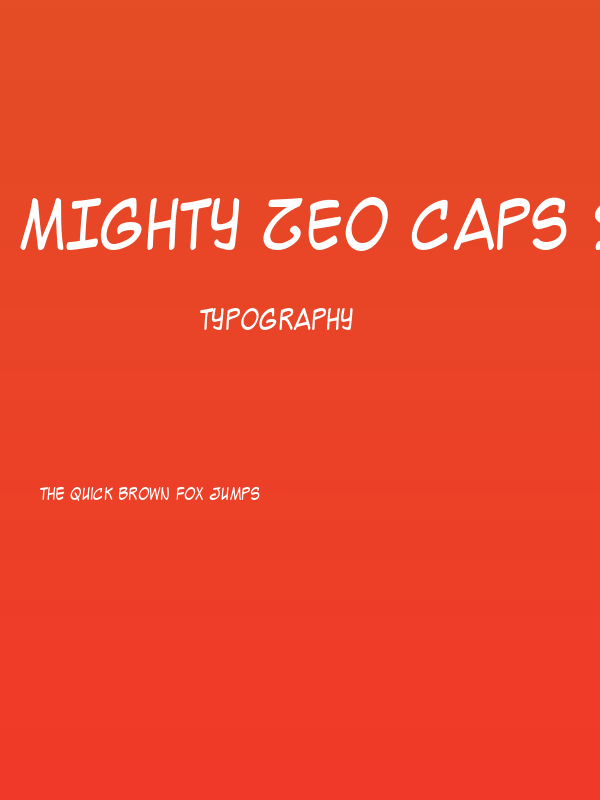 Mighty Zeo Caps 2.0 Poster