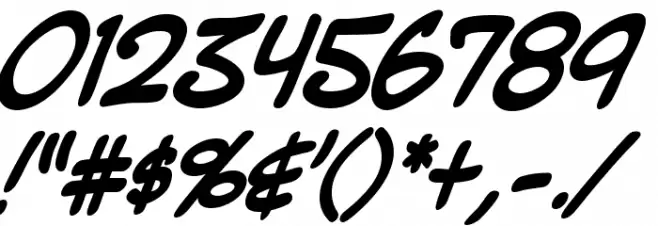 Mighty Zeo Caps Bold Font OTHER CHARS