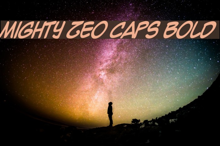 Mighty Zeo Caps Bold Example 2