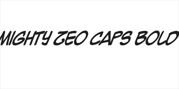 Mighty Zeo Caps Bold Logo