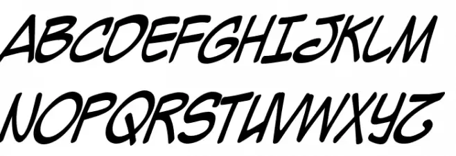 Mighty Zeo Caps Italic Polices MAJUSCULES