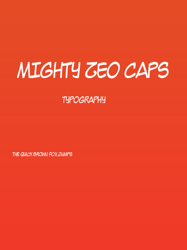Mighty Zeo Caps Poster