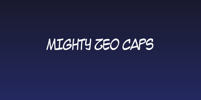 Mighty Zeo Caps Social Header