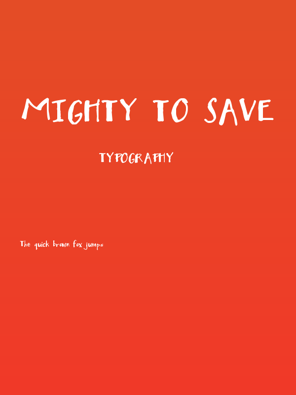 Mighty to Save Poster