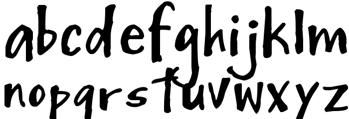 Mighty to Save Font LOWERCASE