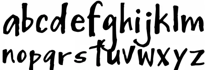Mighty to Save フォント 小文字