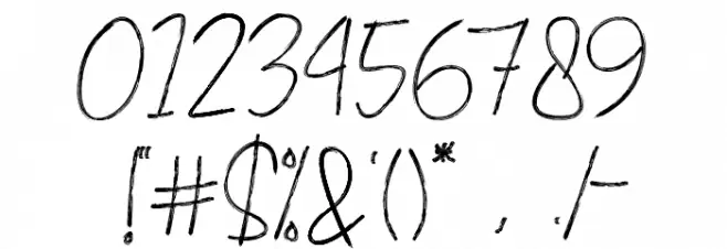 Mighty Font OTHER CHARS