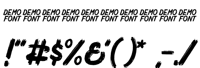 MightyBrush Font OTHER CHARS