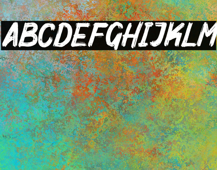 MightyBrush Font examples