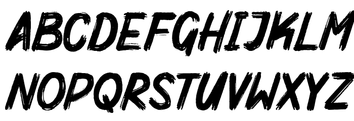 MightyBrush Font LOWERCASE