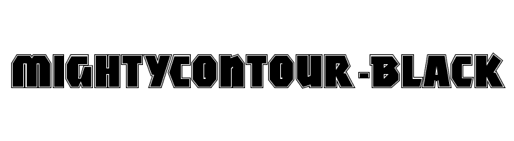 MightyContour-Black フォント